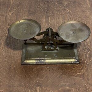 Vintage Gold Tone Metal Balancing Scale Home Decor Decoration Not Calibrated
